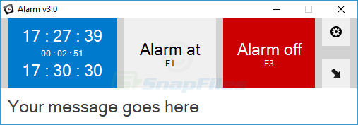 screen capture of 2xDSoft Alarm