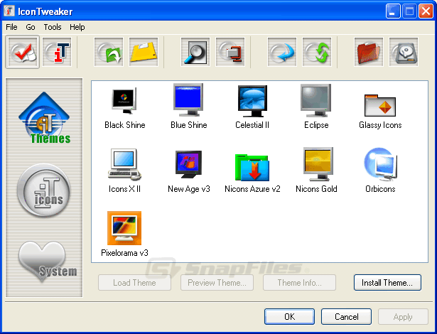 screenshot of IconTweaker