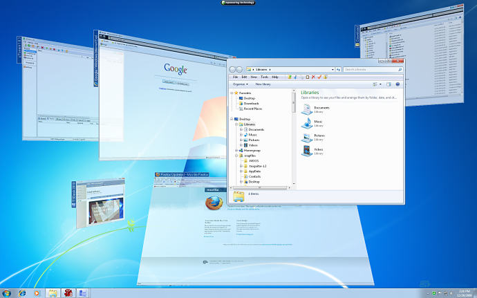 screen capture of T3Desk