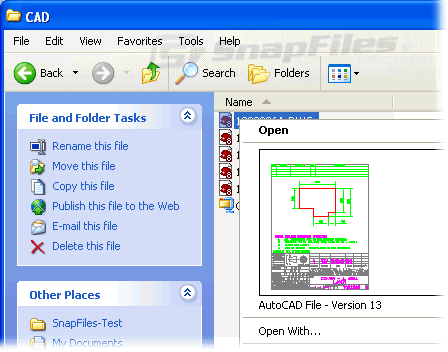 screen capture of AcadPVI Shell Extension