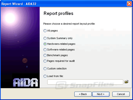 screenshot of AIDA32