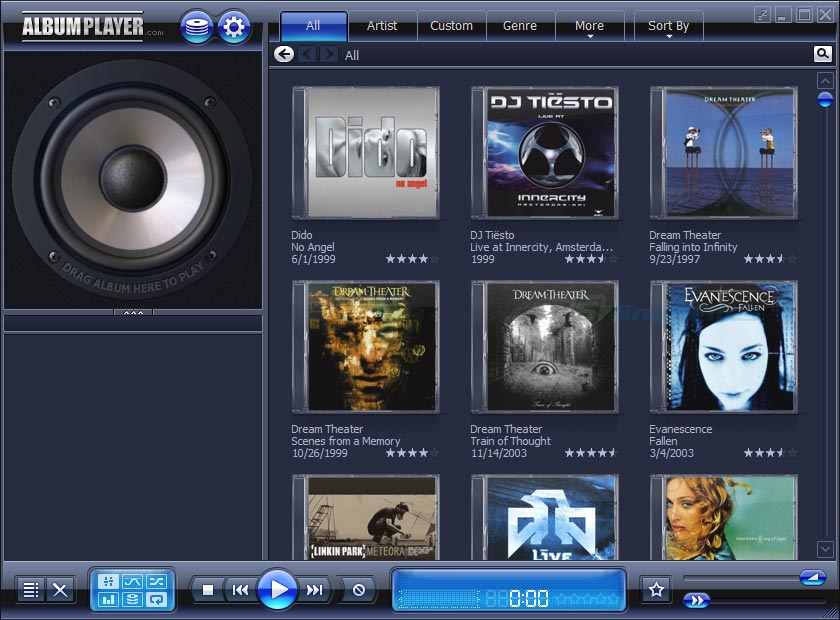 screen capture of AlbumPlayer