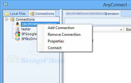 screenshot of AnyConnect
