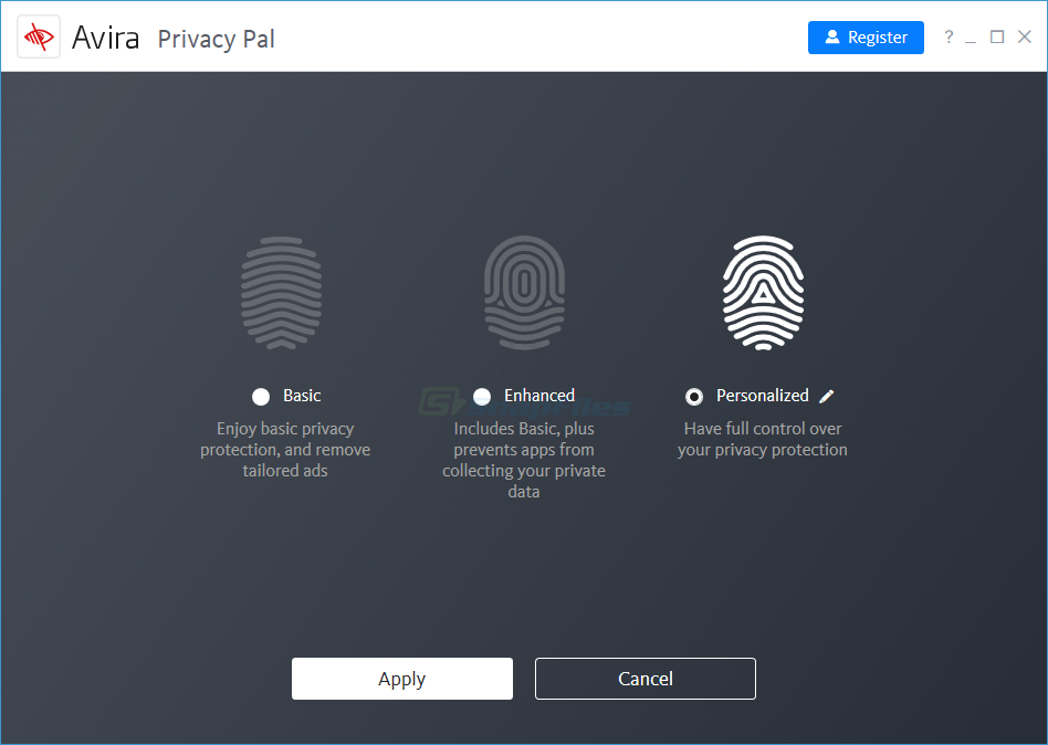 screenshot of Avira Privacy Pal