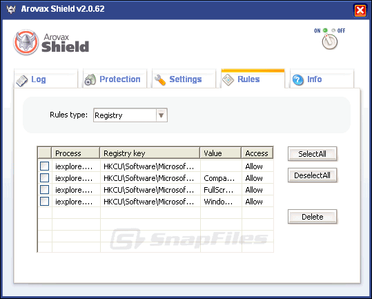 screenshot of ArovaxShield