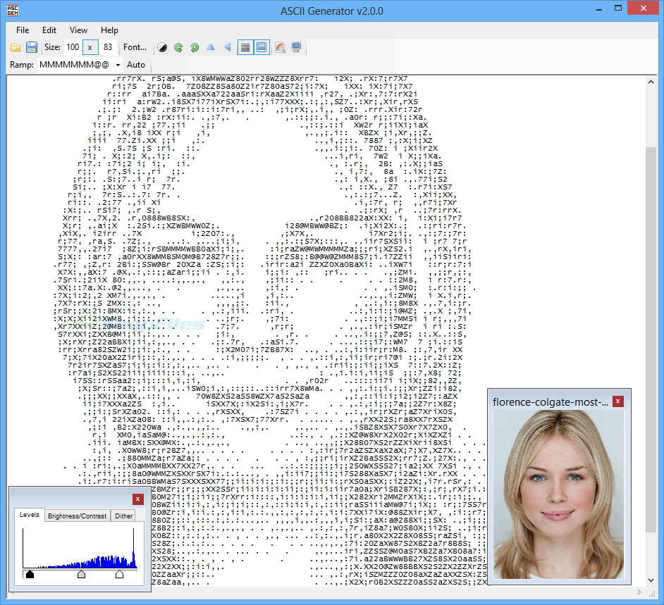 screen capture of ASCII Generator