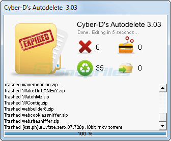 screenshot of Cyber-D Autodelete