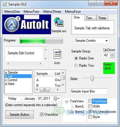 screenshot of AutoIt