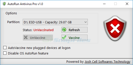 screen capture of AutoRun Antivirus Pro