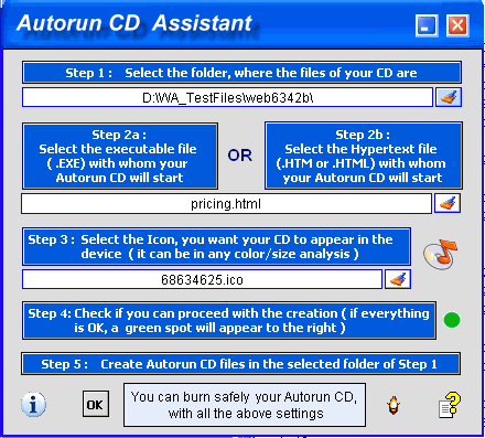 screen capture of AutorunCD Assistant