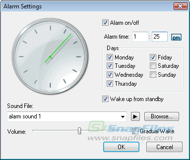 screenshot of Analogue Vista Clock