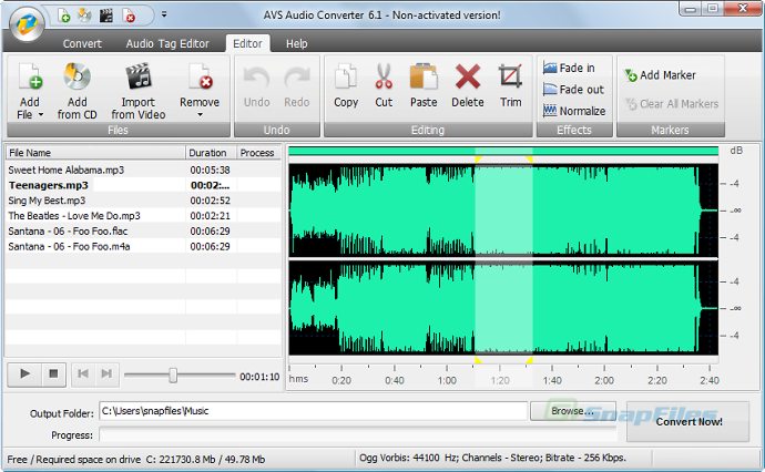 screenshot of AVS Audio Converter