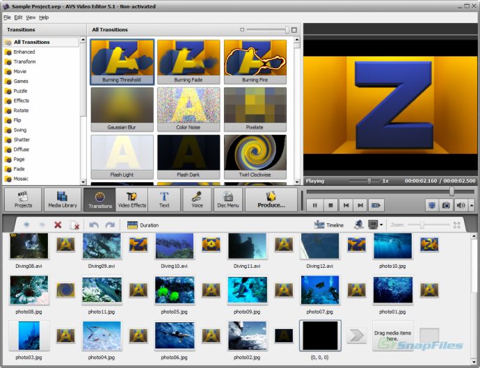 screenshot of AVS Video Editor