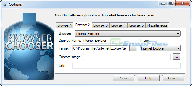 screenshot of Browser Chooser
