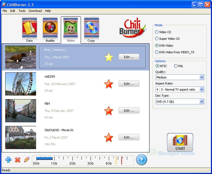 screen capture of ChiliBurner