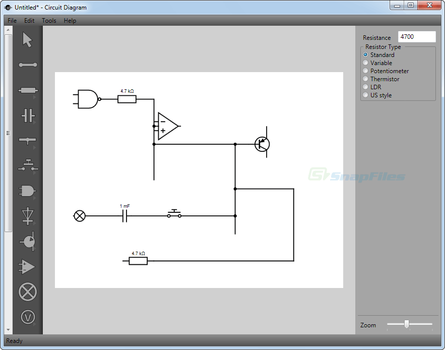 screen capture of Circuit Diagram