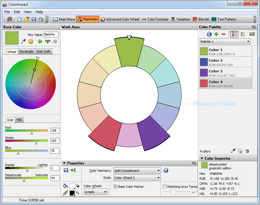 screen capture of ColorImpact