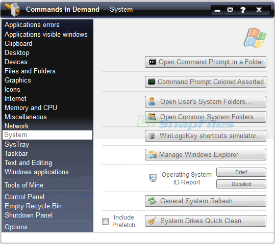 screen capture of Commands in Demand