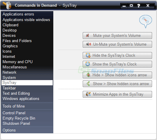 screenshot of Commands in Demand