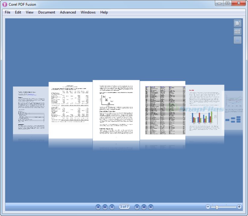 screenshot of Corel PDF Fusion