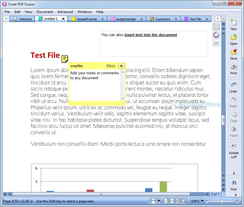 screenshot of Corel PDF Fusion