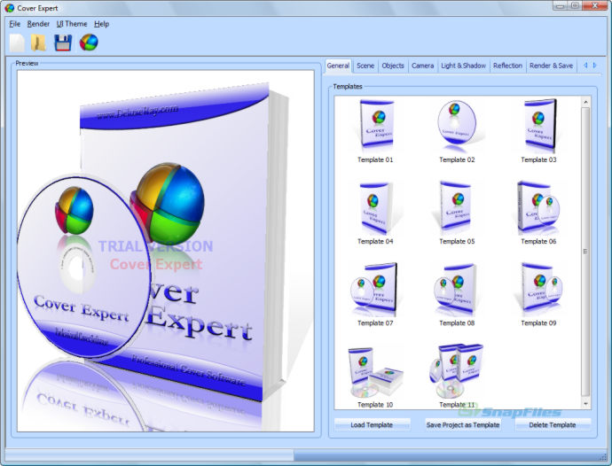 screen capture of Cover Expert