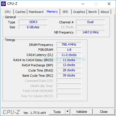 screenshot of CPU-Z