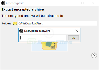 screenshot of CrococryptFile