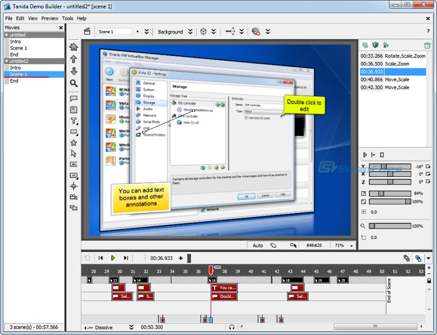 screen capture of Demo Builder