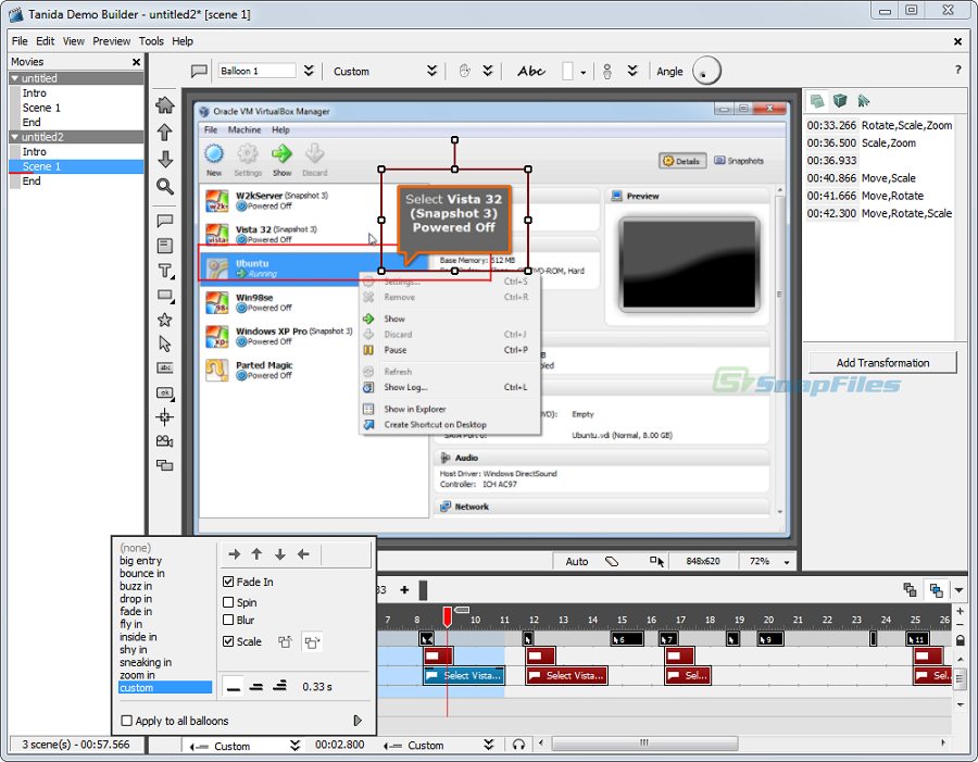screenshot of Demo Builder