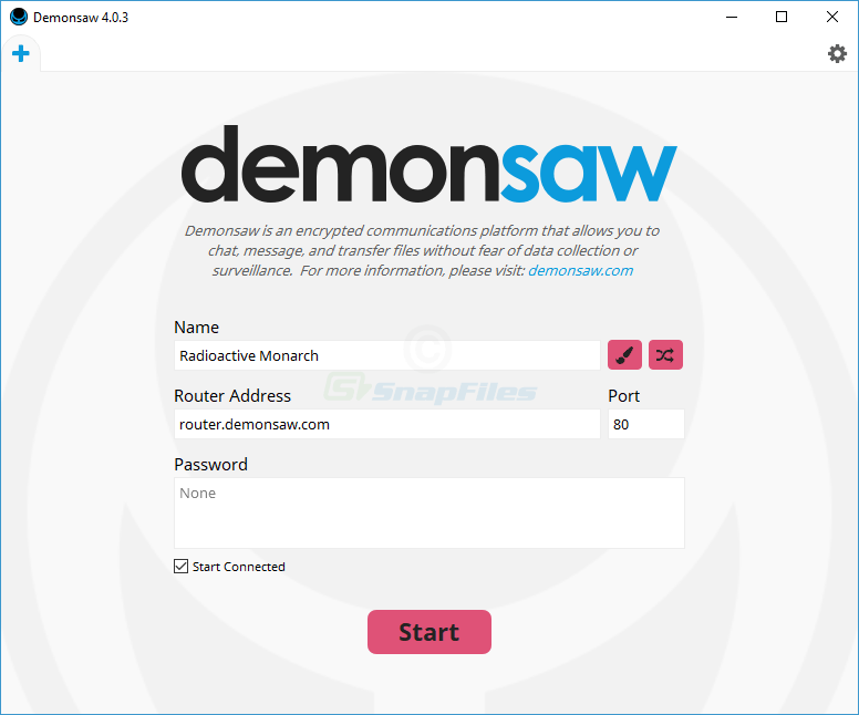 screenshot of Demonsaw