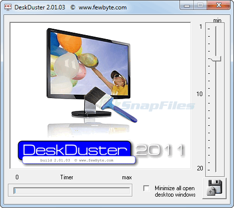 screen capture of DeskDuster 2011