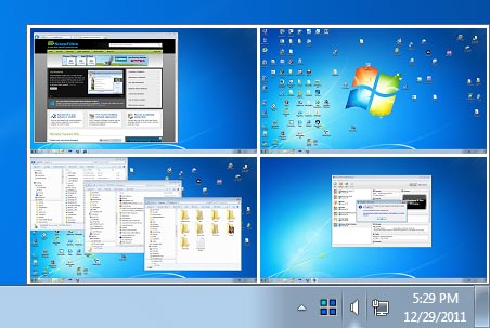 screen capture of Desktops