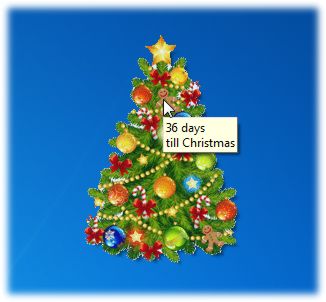 screenshot of Desktop Christmas Trees