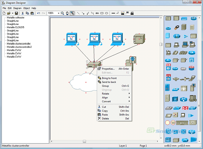 screenshot of Diagram Designer