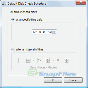 screenshot of DiskAlertMe