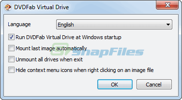 screenshot of DVDFab Virtual Drive