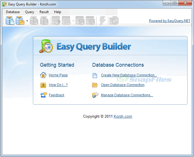 screenshot of Easy Query Builder