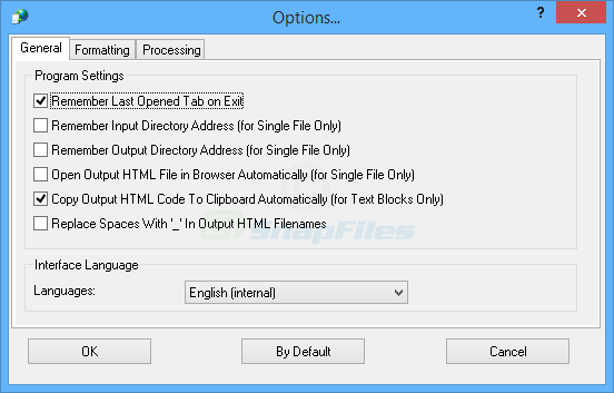 screenshot of Easy Text To HTML Converter