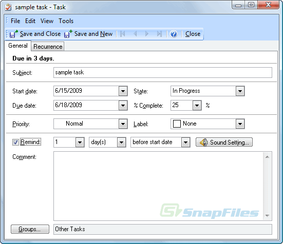 screenshot of Efficient To-Do List Free