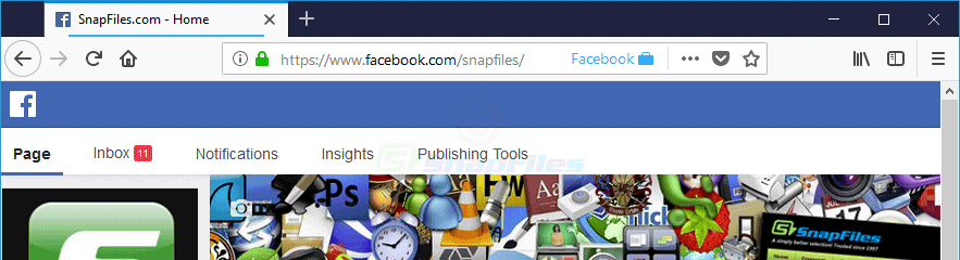 screenshot of Facebook Container