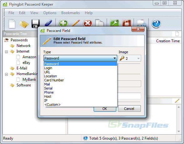 screenshot of FlyingBit Password Keeper