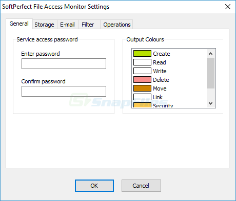 screenshot of SoftPerfect File Access Monitor