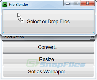 screenshot of File Blender