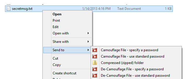 screenshot of Free File Camouflage