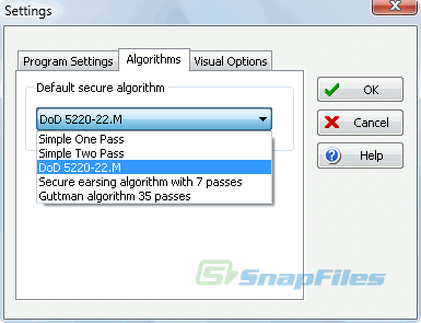 screenshot of File Shredder