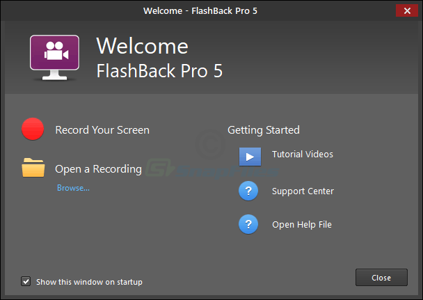 screenshot of FlashBack Pro
