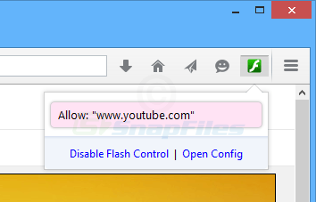 screen capture of Flash Control