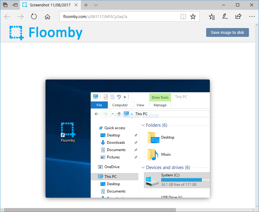screenshot of Floomby