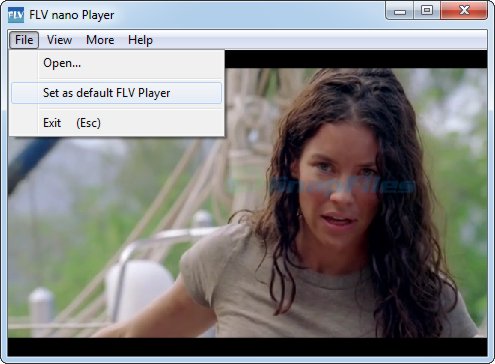 screenshot of FLV Player nano